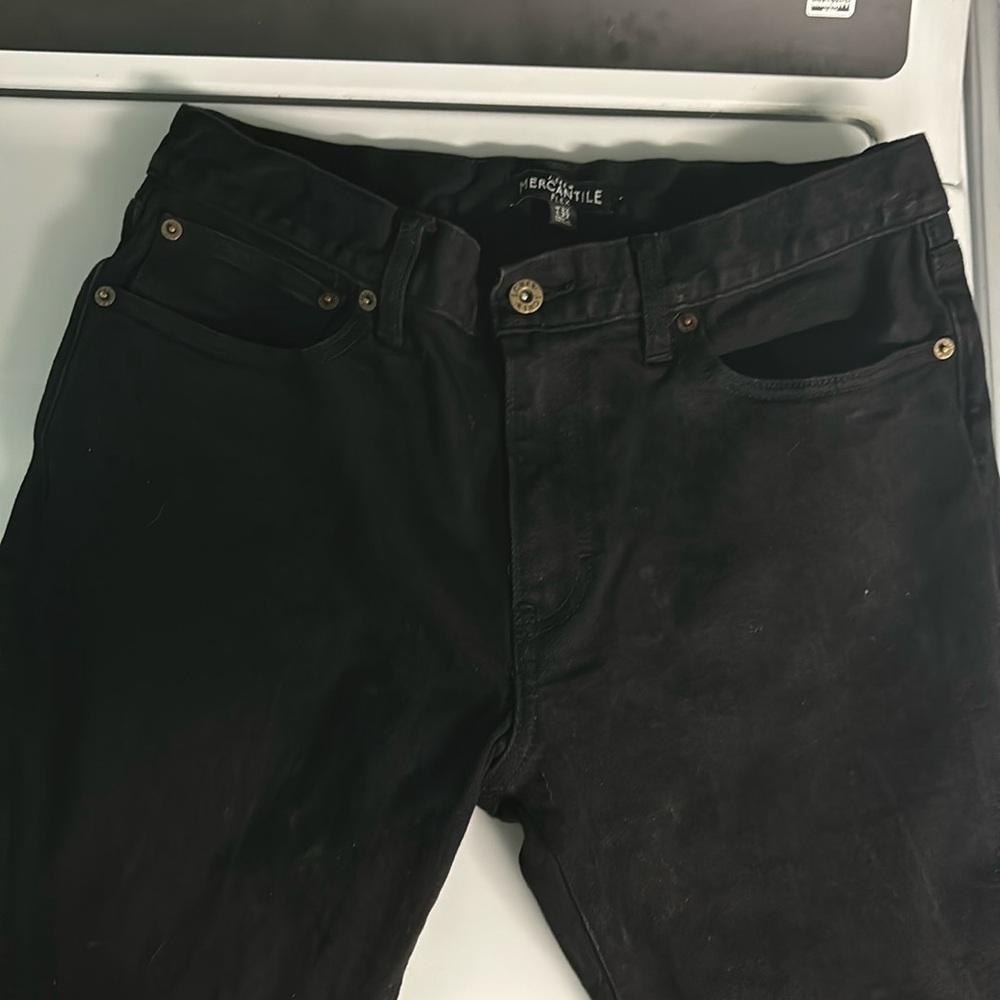 J crew men’s mercantile black chinos